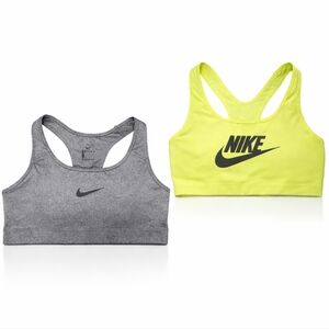NIKE Women’s Sports Bra Set  Women's MEDIUM – Gray & Volt